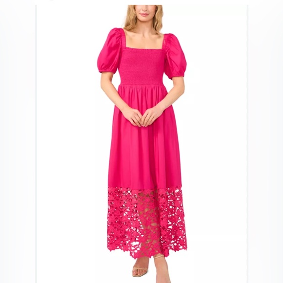 CeCe “Tulip Fields” dress in bright rose NWT - Picture 1 of 7